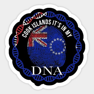 Cook Islands Its In My DNA - Gift for Cook Islander From Cook Islands Sticker